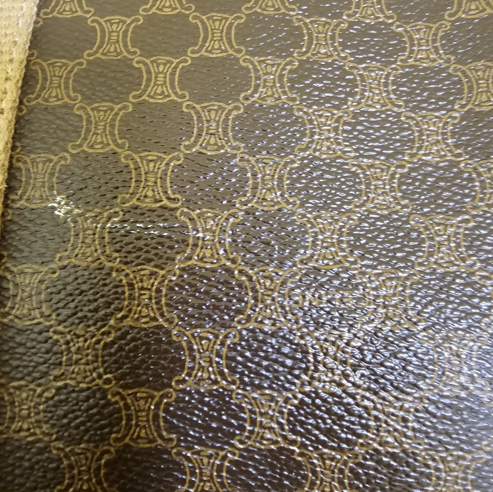 Authentic Celine Macadam Pattern PVC Leather Brown Tote Bag - Picture 17 of 17